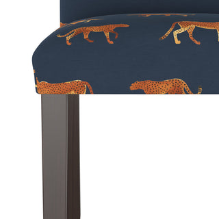 Hughes Dining Chair, Cheetah Walk Navy