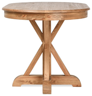 Maxwell Oval Pine Dining Table by Kosas Home, Brown