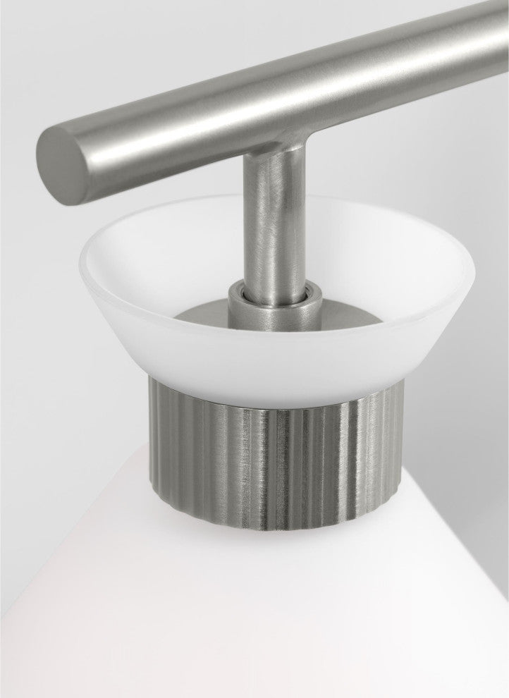 Belcarra 4 Light Bath, Brushed Steel