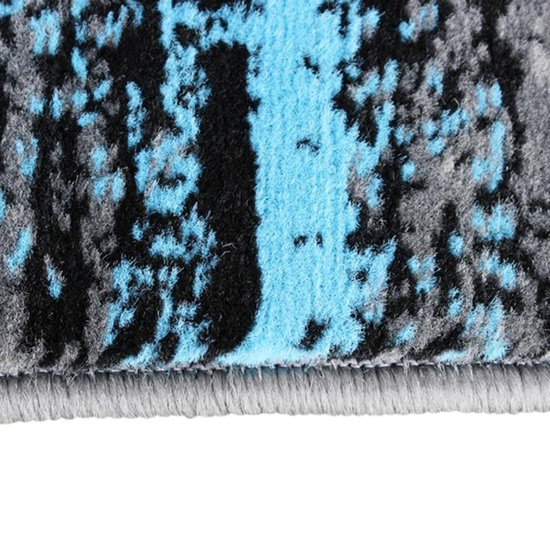 Rylan Collection Abstract Pattern Area Rug-Blue - 2' x 7'