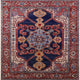 Ahgly Company Indoor Square Mid-Century Modern Area Rugs, 5' Square
