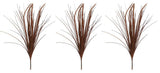 3 Pieces 28" Glitter Grass Bush Christmas Spray, Copper