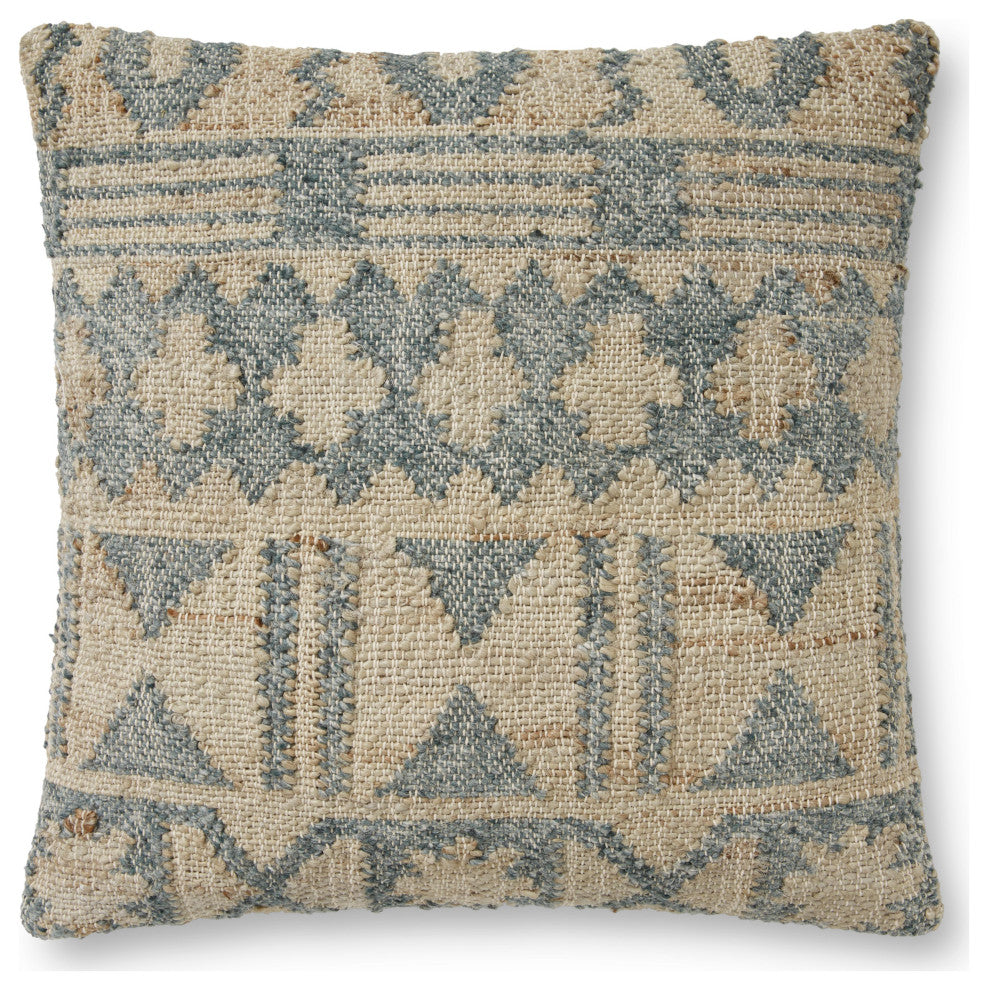 Loloi PLL0039 Blue / Multi 22" x 22" Cover Only Pillow