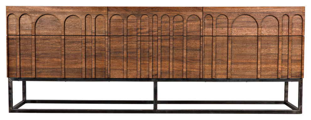 Noir Furniture - Casanova Sideboard, Dark Walnut - GCON405DW