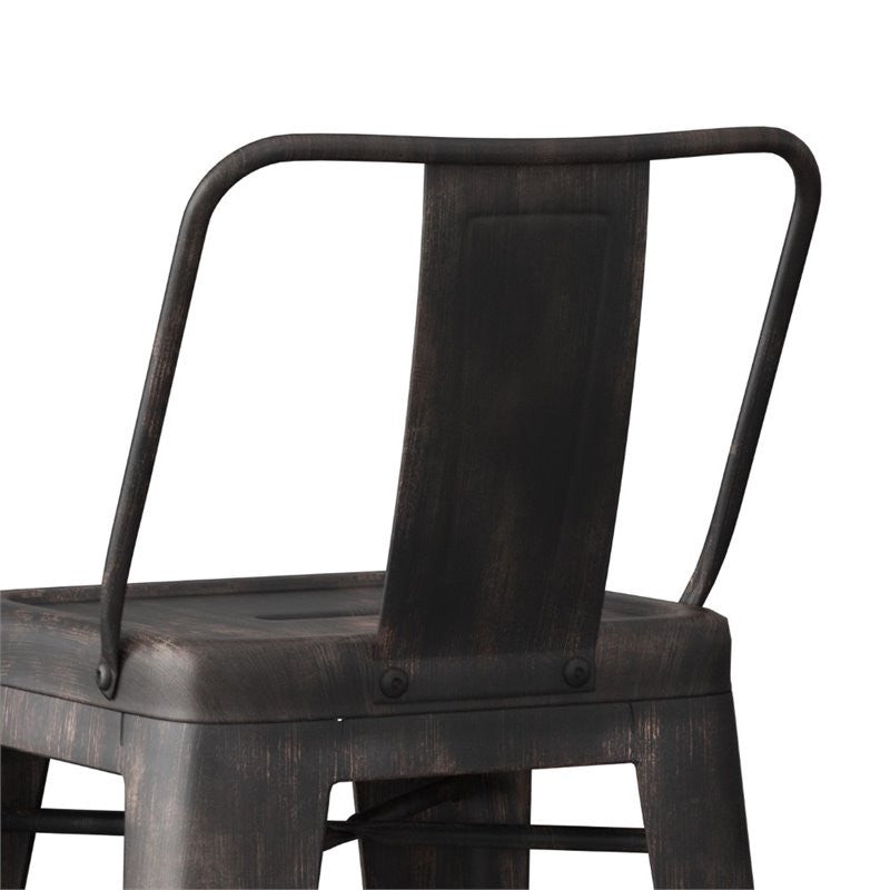Rayne 24 inch Metal Counter Height Stool (Set of 2)