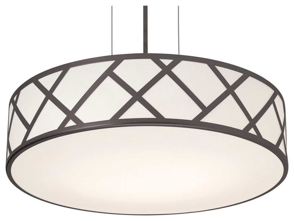 Haven 17" Medium Base Pendant, Black Finish