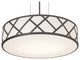 Haven 17" Medium Base Pendant, Black Finish