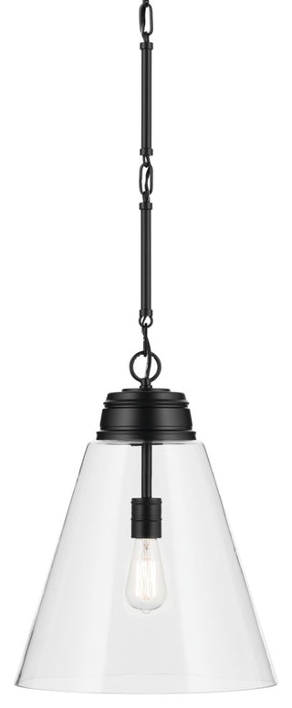 19.75" 1-Light Large Pendant With Clear Glass