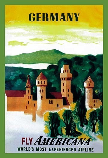 German Castle - Canvas Poster 20" x 30"