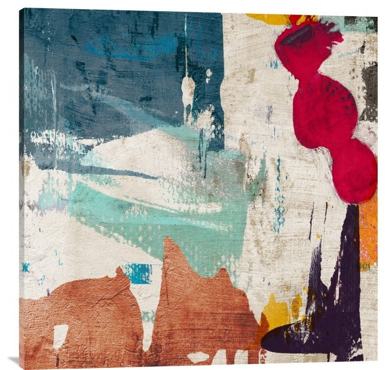 "Colors Royale I" Stretched Canvas Giclee by Anne Munson, 36x36"