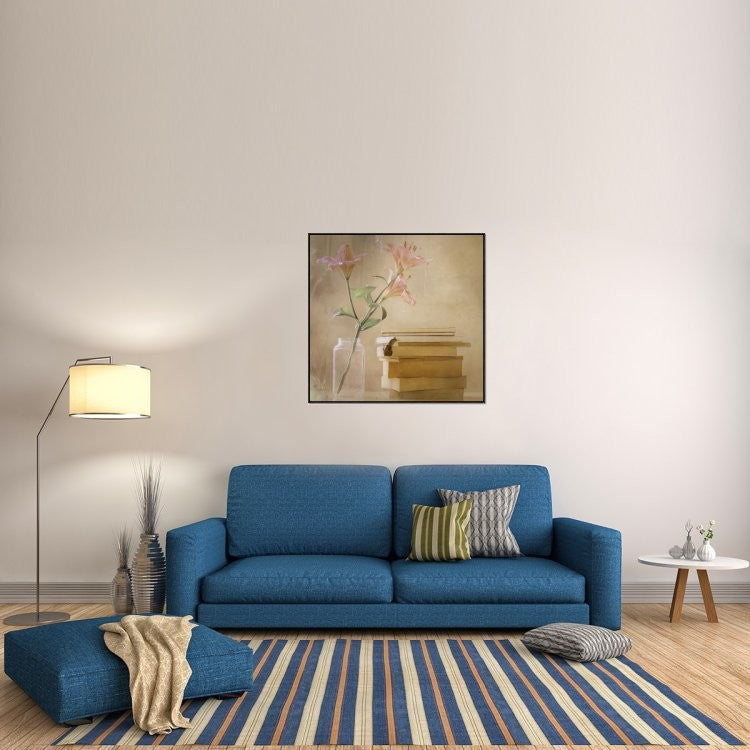 "Slowly But Surely" Framed Canvas Giclee by Delphine Devos, 41x41"