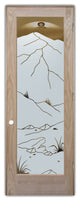 Interior Prehung Door or Interior Slab Door - Mountains Foliage - Oak - 30"...