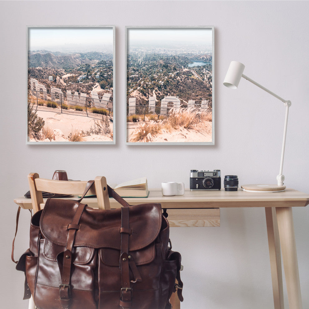 California Film Capital West Coast Hills Cityscape,24 x 30