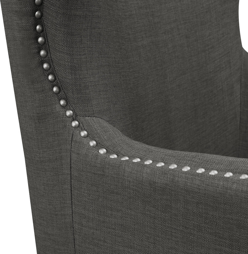 Picket House Furnishings Avery Accent Arm Chair, Charcoal