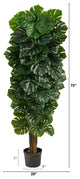 70" Monstera Artificial Tree, Indoor/Outdoor