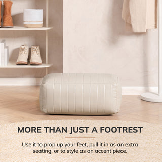 Polyester Florence Footrest, Cream