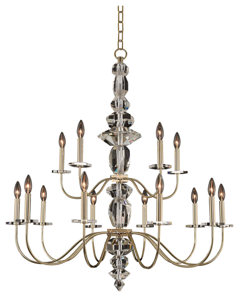 Allegri Crystal, Bolivar 2 Tier Chandelier