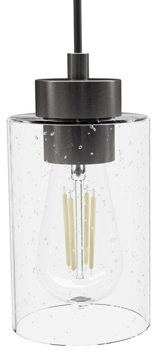 Hartland Noble Bronze With Seeded Glass 3 Light Cluster Ceiling