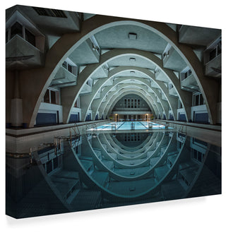 Renate Reichert 'Swimming At Night' Canvas Art, 32"x24"