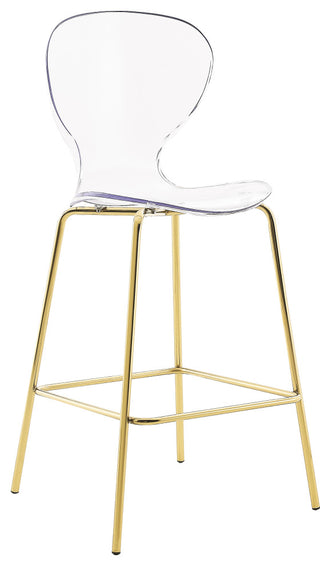 Clarion Counter Stool, Set of 2, Gold