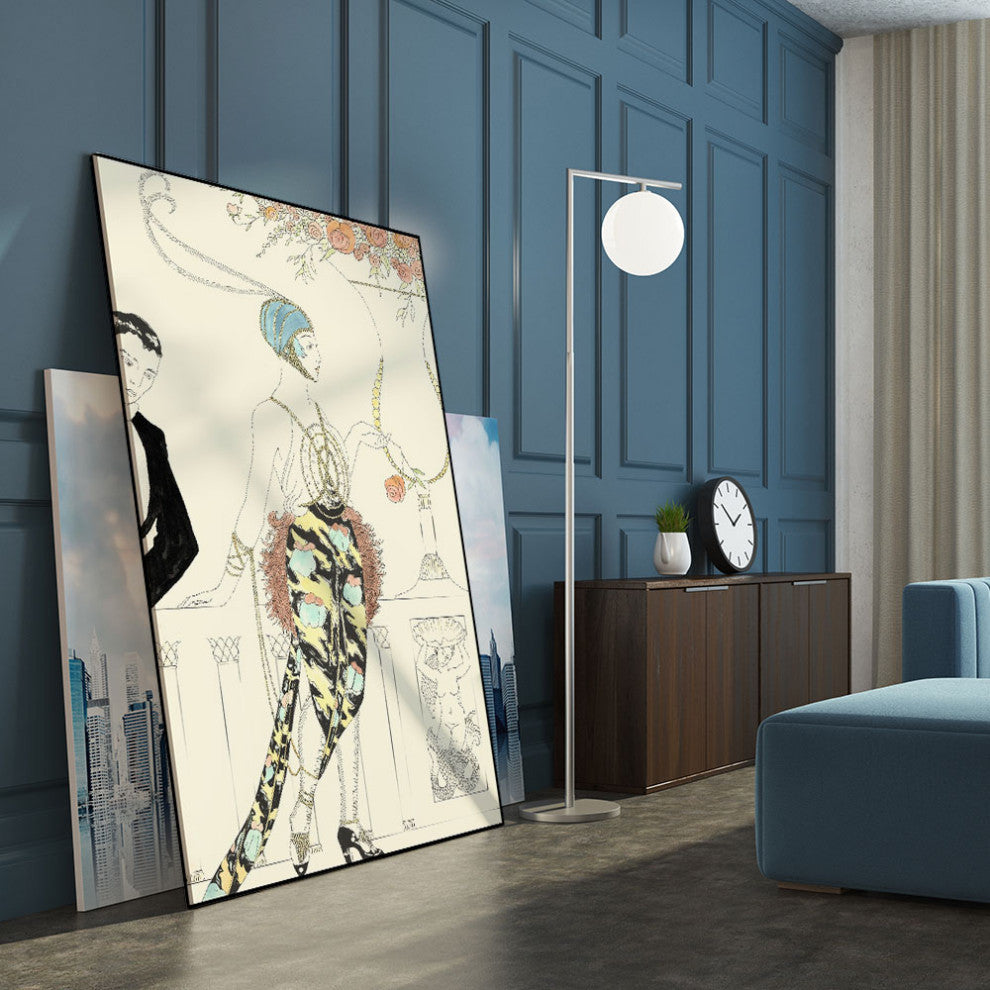 "Arte Deco Fashion II" Fine Art Giant Canvas Print, 48"x72"