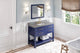 Wavecrest Contemporary Hale Blue 48" Vanity, Steel Grey Cultured Marble Vanity T
