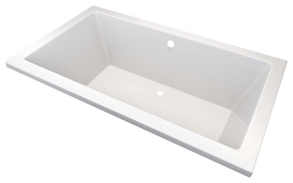 CHI White Acrylic Extra Deep Drop-In Bathtub Center Drain by Valley Acrylic, Whi