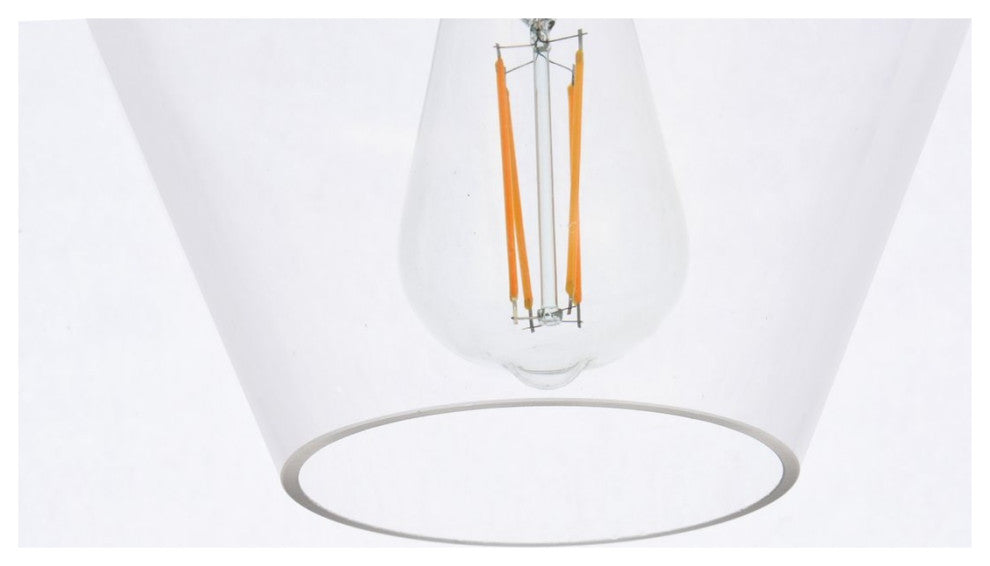 Living District Gene 1-Light Plug-In Pendant Black