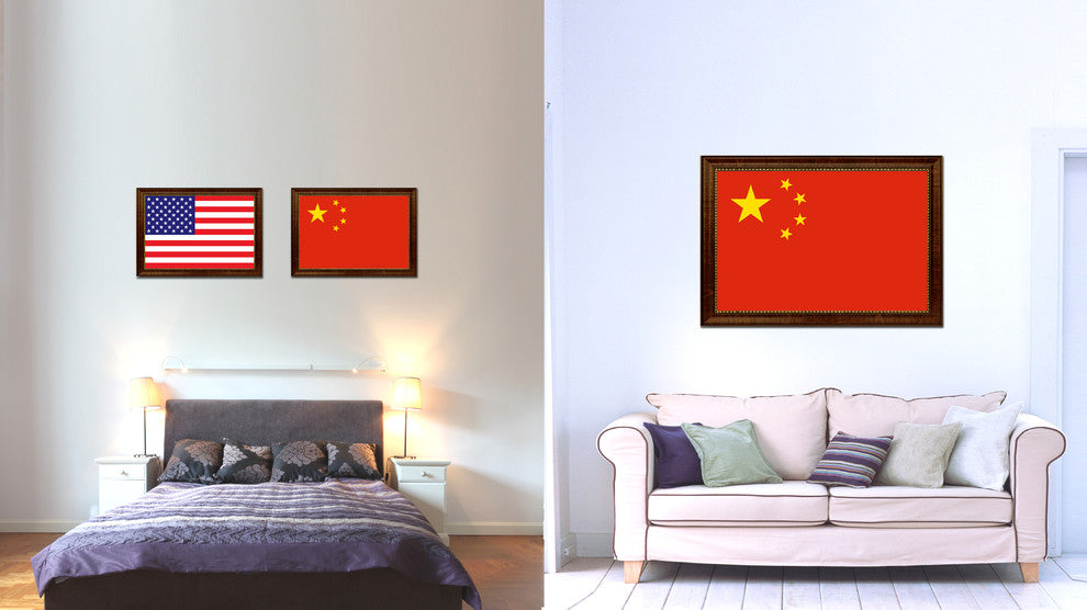 China Country Flag Canvas Print, 21"x30"