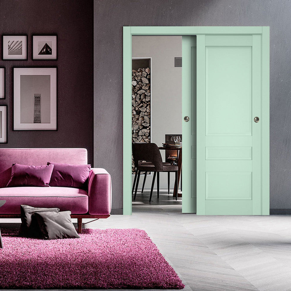 Sliding Bypass Doors 56 x 80, Veregio 7411 Oliva