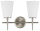 Sea Gull Lighting Driscoll Wall Sconce, Brushed Nickel