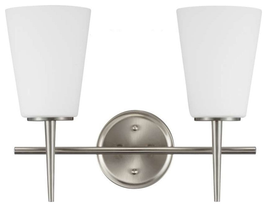Sea Gull Lighting Driscoll Wall Sconce, Brushed Nickel