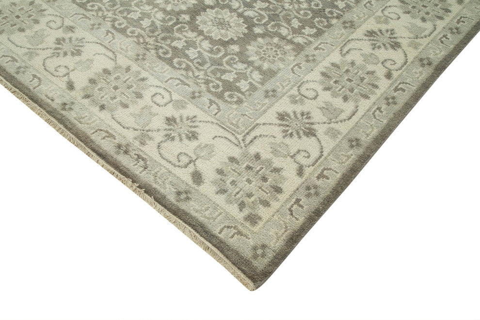 Rug N Carpet - Handwoven Oriental 10' 0" x 13' 9" Soft Grey Oushak Rug