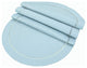 Melrose Easy Care Cutwork Hemstitch 16" Round Placemat, Teal, Set of 4