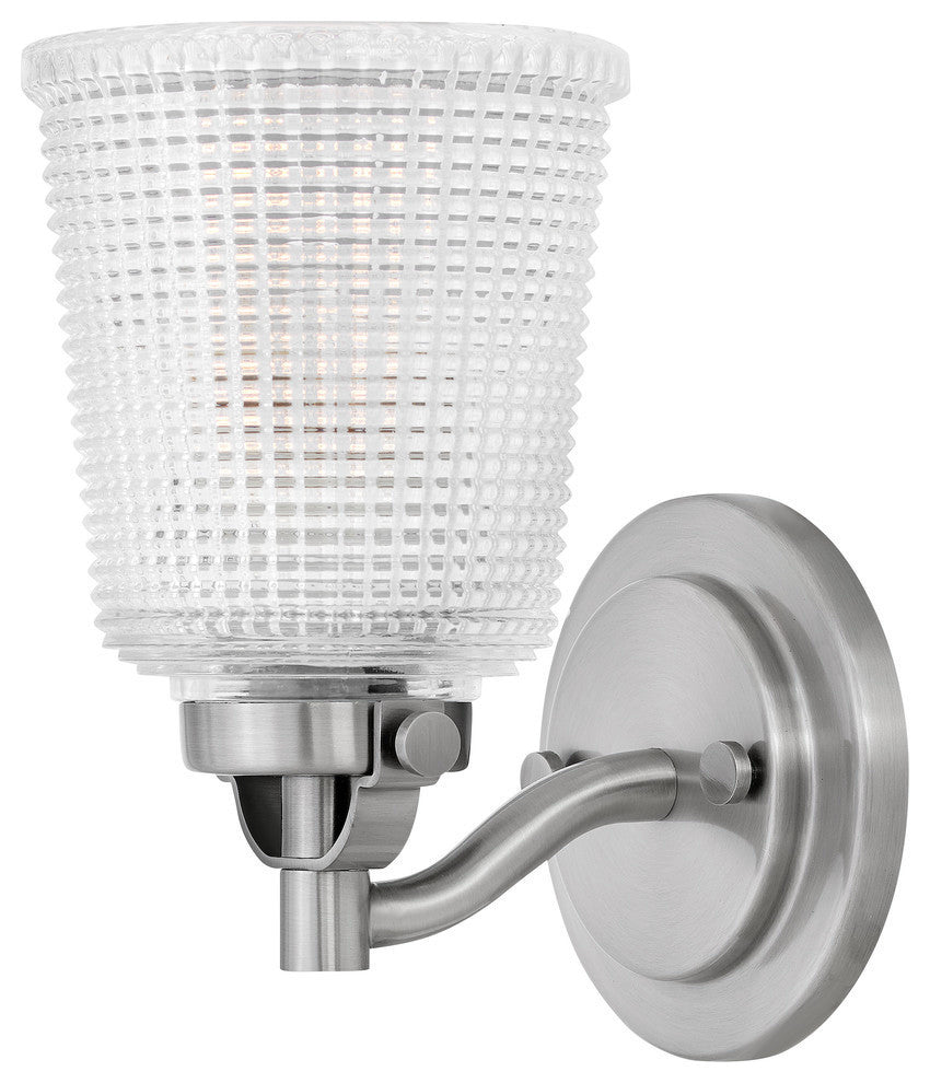 Hinkley Bennett Bath Single Light Vanity, Polished Antique Nickel
