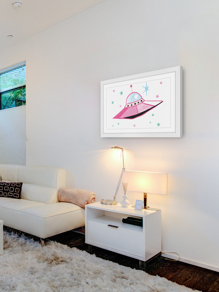 "UFO" Framed Painting Print