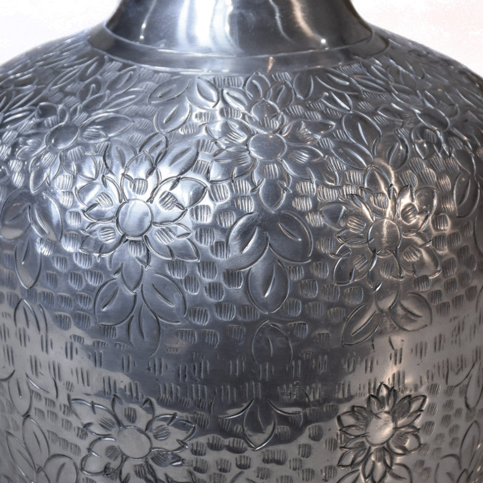 Handmade Aluminium Traditional Floor Flower vases For Indoor, Gold