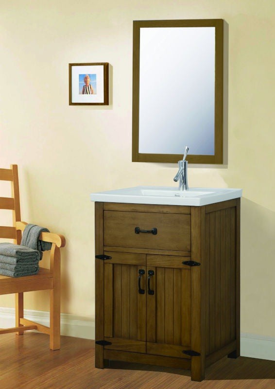 Legion Furniture Legion Gwen Vanity, Weathered Brown