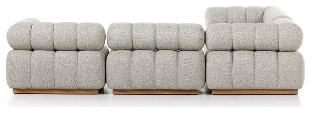 Roma Outdoor 5pc Sectional-Faye Ash