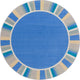 Off The Cuff 13'2" Round Area Rug, Color Light Blue