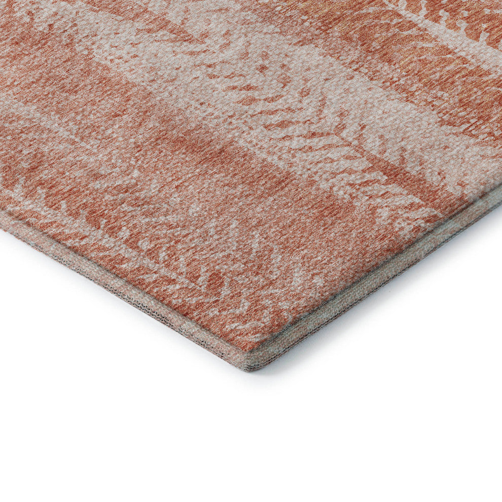 Premium Machine Washable Mayfield AMF694 Coral 9' x 12' Rug