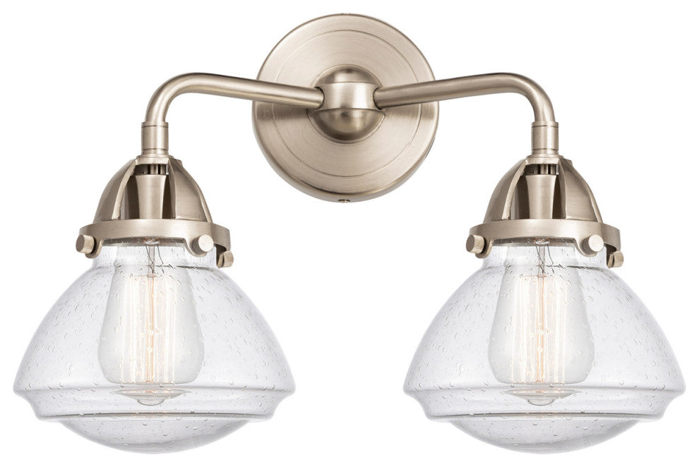 Innovations 288-2W-SN-G324 2-Light Bath Vanity Light, Brushed Satin Nickel