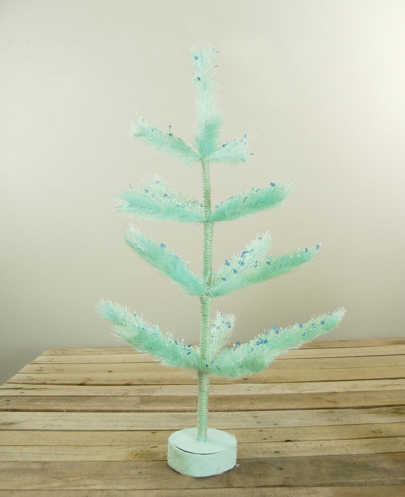 30" Pastel Green Sisal Pine Artificial Easter Tree