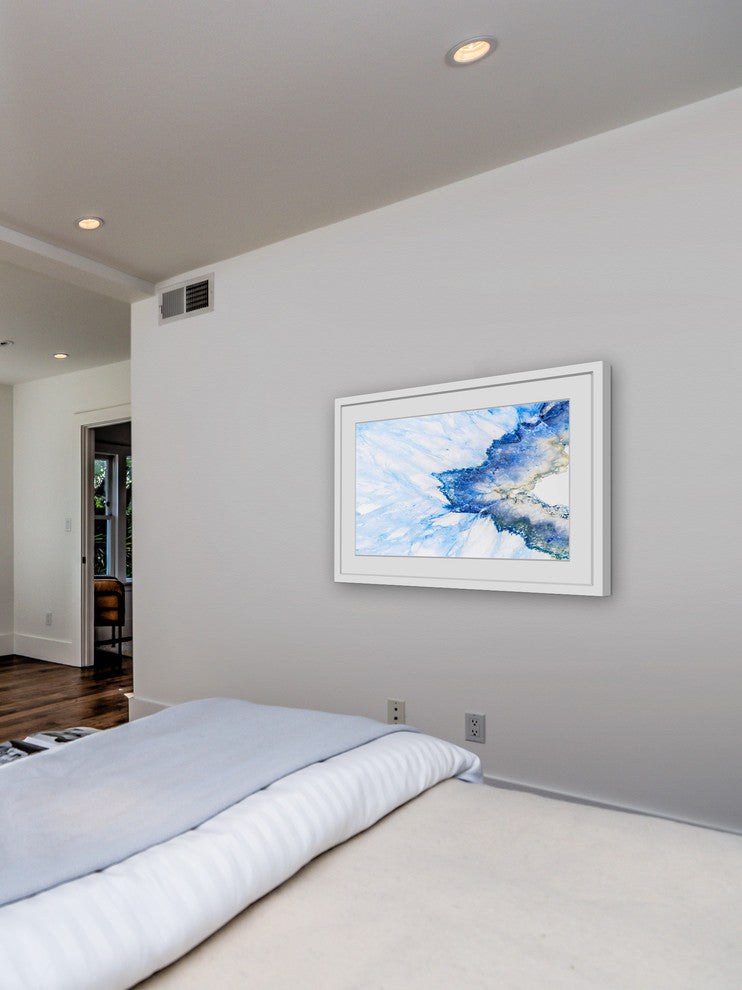 "Snow and Sea" Framed Painting Print