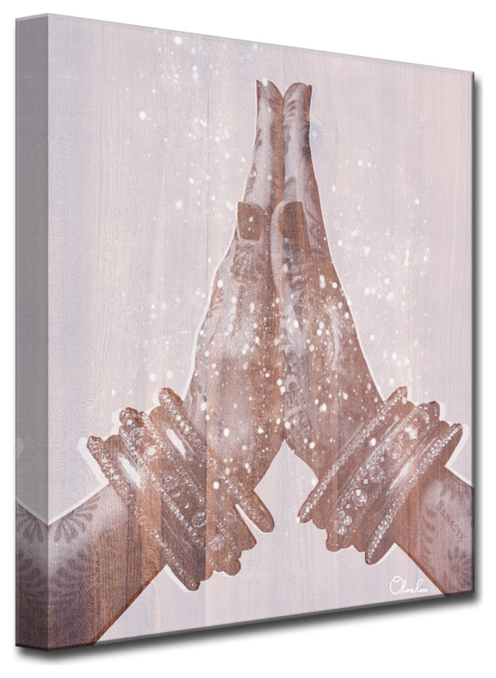 Peace and Namaste' Inspirational 2 Piece Canvas Art by Olivia Rose