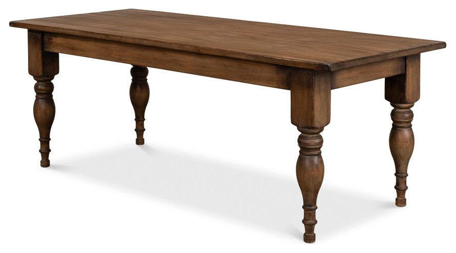 Gabby Dining Table Brown Seats 6