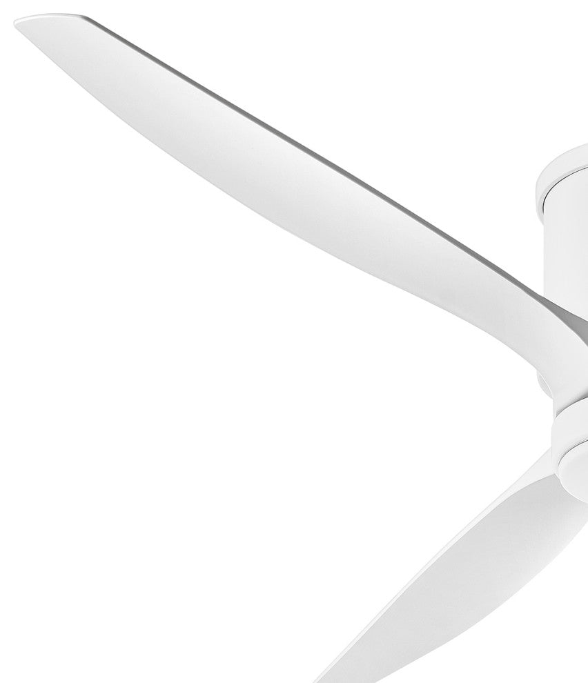 Hinkley Hover 60" Integrated LED Flush Mount Ceiling Fan, Matte White