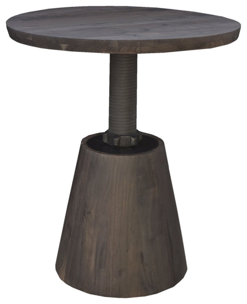 Bronx Bistro Crank Table, Dark Brown