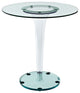 Modern Contemporary Kitchen Glass Dining Table Clear