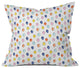Deny Designs Little Arrow Design Co Watercolor Holiday Lights Throw Pillow